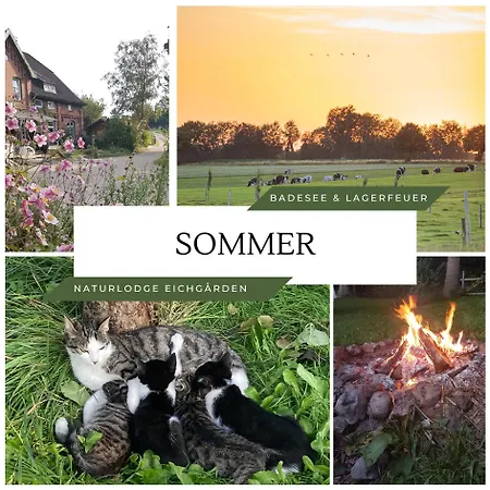 Dom wakacyjny Naturlodge Eichgarden - Eco - Sauna - Bio-hof